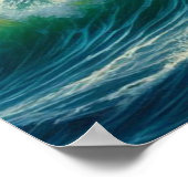 Majestic Eagle Swooping Down to Catch Fish Poster (Hoek)