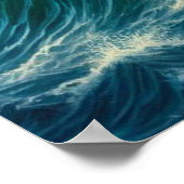 Majestic Eagle Swooping Down to Catch Fish Poster (Hoek)