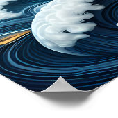 Majestic Eagle symboliseert kracht, patriottisme Poster (Hoek)