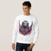 Majestic Eagle T-Shirt Design - Hoog stijgen met B (Voorkant volledig)
