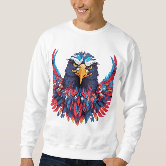 Majestic Eagle T-Shirt Design - Hoog stijgen met B (Voorkant)