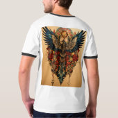 Majestic Eagle Tattoo Design T-shirts (Achterkant volledig)