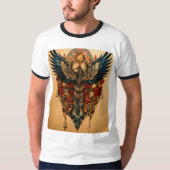 Majestic Eagle Tattoo Design T-shirts (Voorkant)