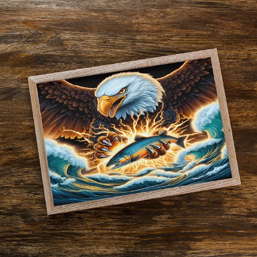 Majestic Eagle vangen prooi Poster