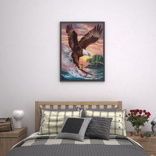 Majestic Eagle vangt prooi Poster