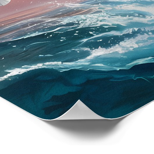 Majestic Eagle vangt prooi Poster (Hoek)