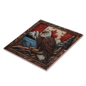 Majestic Eagle voor het Canadese landschap Tegeltje (Zijkant)