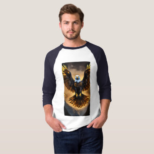 Majestic Eagle zwart en goud T-shirt
