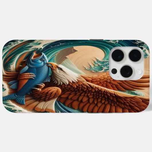 Majestic Eagle zweeft over vis Case-Mate iPhone Case (Achterkant (horizontaal))