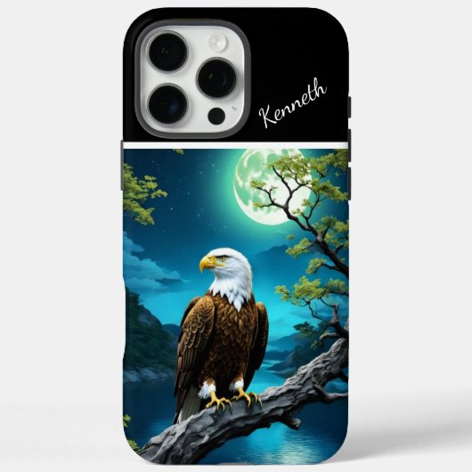 Majestic Eagle's Moonlight Vigil Case-Mate iPhone Case (Achterkant)