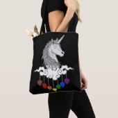 Majestic Eenhoorn Illustratie Kunst Tote Bag (Dichtbij)