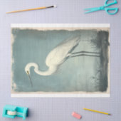 Majestic Egret in Kust Waterverf Decoupage Tissuepapier (Craft)