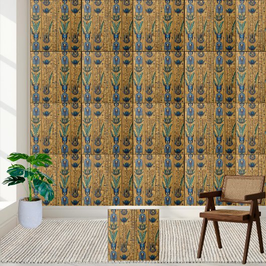 Majestic Egyptian Revival Tegel Pattern Tegeltje