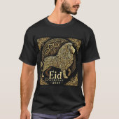 Majestic Eid Mubarak 2025 Lion Design tshirt (Voorkant)
