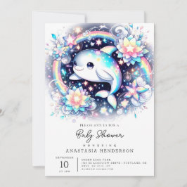 Majestic Elegant Dolfijn Baby shower Kaart