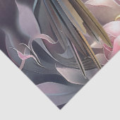 Majestic Elegant  Floral Lion Head & Bird Tissuepapier (Detail)