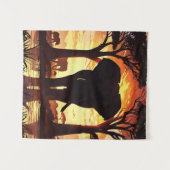 Majestic Elephant at Sunset in the African Savanna Wandkleed (Voorkant (horizontaal))