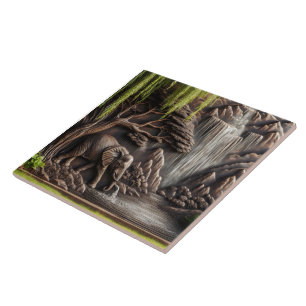 Majestic Elephant beroemd gemaakt door Tranquil Wa Tegeltje