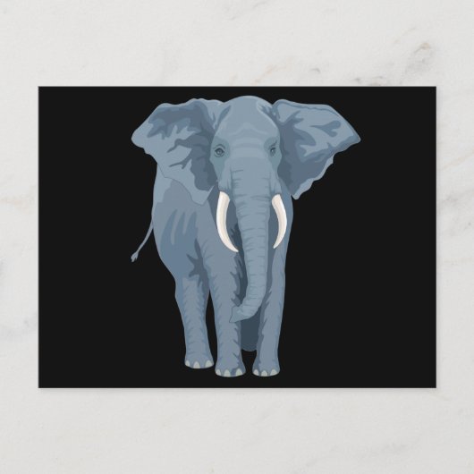Majestic Elephant Briefkaart (Voorkant)