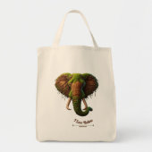 Majestic Elephant - Natuur-geïnspireerde Eco Tote Bag (Voorkant)