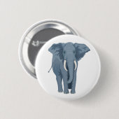 Majestic Elephant Ronde Button 5,7 Cm (Voorkant /achterkant)
