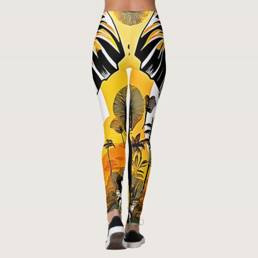 Majestic Elephant Sunset Leggings (Achterkant)