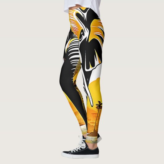 Majestic Elephant Sunset Leggings (Links)