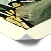 Majestic Elephant Sunset Poster (Hoek)