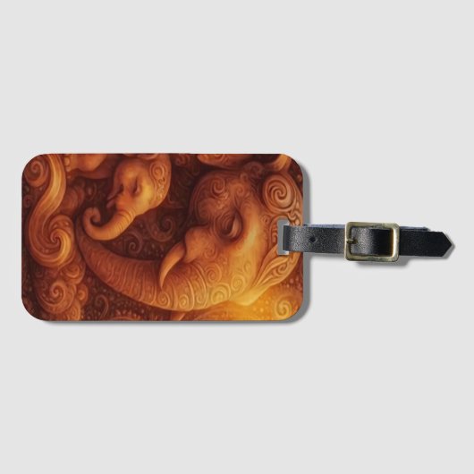 Majestic Elephants Bagagelabel (Voorkant (horizontaal))