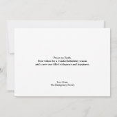 Majestic Elk Forest Full Moon Snowfall Feestdagenkaart (Achterkant)