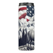 Majestic Elk in de patriottische wildernis Thermosbeker (Achterkant)