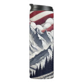 Majestic Elk in de patriottische wildernis Thermosbeker (Geroteerd rechts)