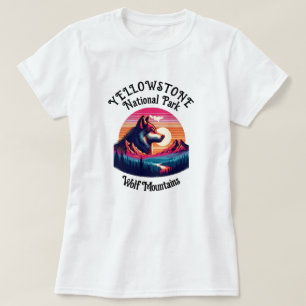 Majestic Embleem van Yellowstone National Park T-shirt