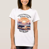 Majestic Embleem van Yellowstone National Park T-shirt (Voorkant)