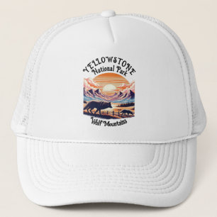 Majestic Embleem van Yellowstone National Park Trucker Pet