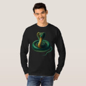 Majestic Emerald Cobra T-shirt – opvallende slang (Voorkant volledig)