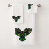 Majestic Emerald Owl Bad Handdoek (Insitu)