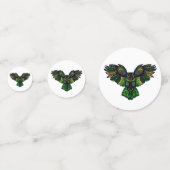 Majestic Emerald Owl Confetti (Voorkanten)