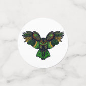 Majestic Emerald Owl Confetti (Kleine voorkant)