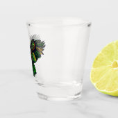 Majestic Emerald Owl Glass Shot Glas (Rechts)