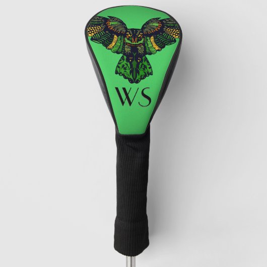 Majestic Emerald Owl Golfheadcover (Voorkant)
