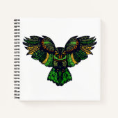 Majestic Emerald Owl Notitieboek (Voorkant)