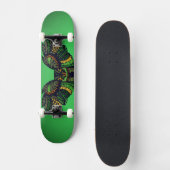Majestic Emerald Owl Persoonlijk Skateboard (Voorkant)