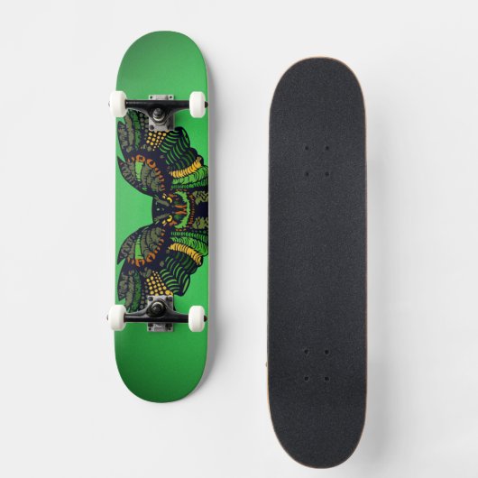 Majestic Emerald Owl Persoonlijk Skateboard (Voorkant)
