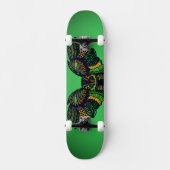 Majestic Emerald Owl Persoonlijk Skateboard (Voorkant)