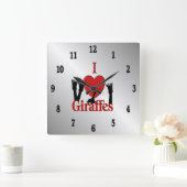 Majestic Emerald Owl Roman Numerals Vierkante Klok (Huis)