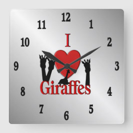 Majestic Emerald Owl Roman Numerals Vierkante Klok