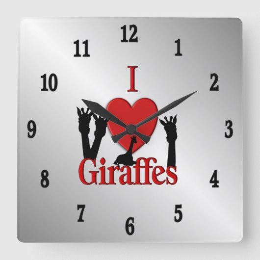 Majestic Emerald Owl Roman Numerals Vierkante Klok (Voorkant)