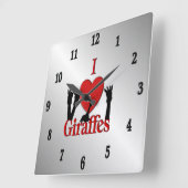 Majestic Emerald Owl Roman Numerals Vierkante Klok (Hoek)