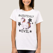 Majestic Evil Unicorn Funny T-Shirt (Voorkant)